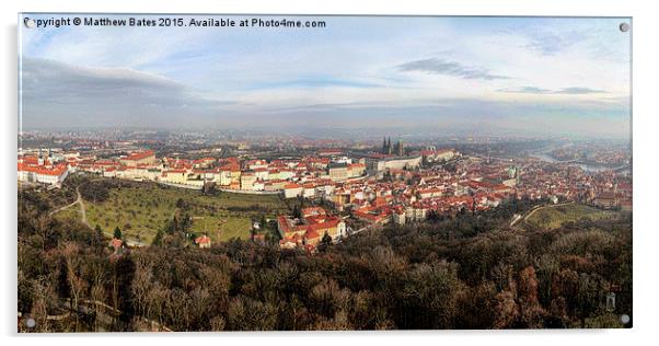  Prague Castle Panorama Acrylic by Matthew Bates