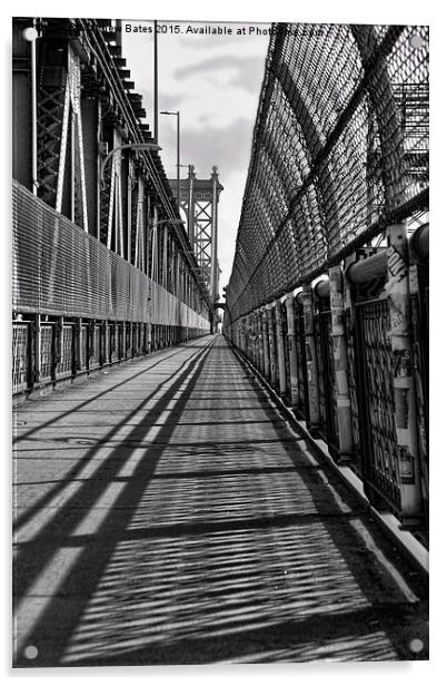 Manhattan Bridge Acrylic by Matthew Bates