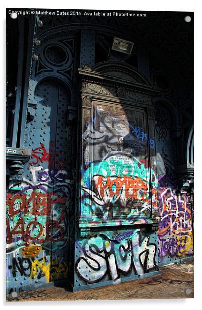 New York graffiti Acrylic by Matthew Bates