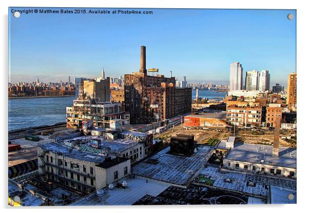 Abandoned Brooklyn Yard Acrylic by Matthew Bates