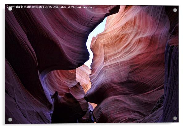 Antelope Canyon, Arizona Acrylic by Matthew Bates