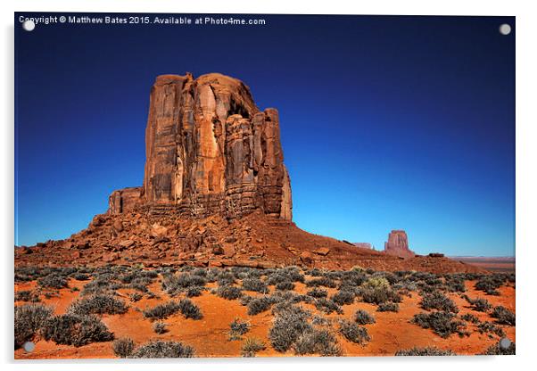  Monument Valley Butte Acrylic by Matthew Bates