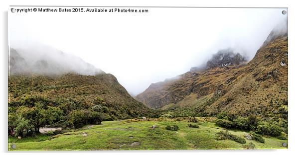 Andean mountain mist Acrylic by Matthew Bates