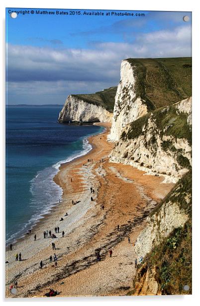Dorset Beach Acrylic by Matthew Bates
