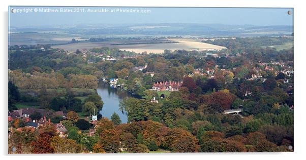 Goring landscape Acrylic by Matthew Bates