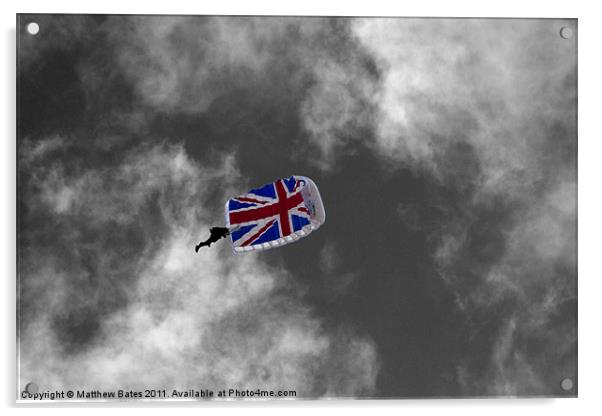 Britain rule the skies. Acrylic by Matthew Bates