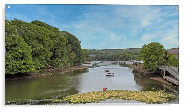 River Wye Acrylic by John Biggadike
