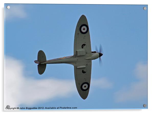 Spitfire Acrylic by John Biggadike
