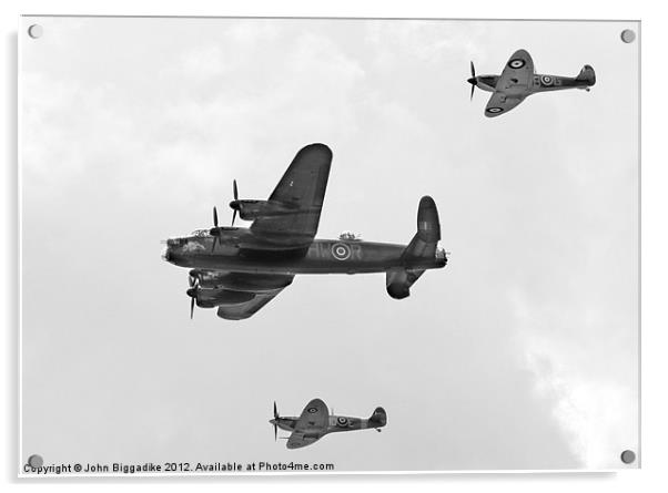 Battle of Britain Memorial Flight 2 Acrylic by John Biggadike