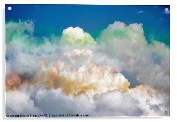Colourful Clouds Acrylic by John Biggadike