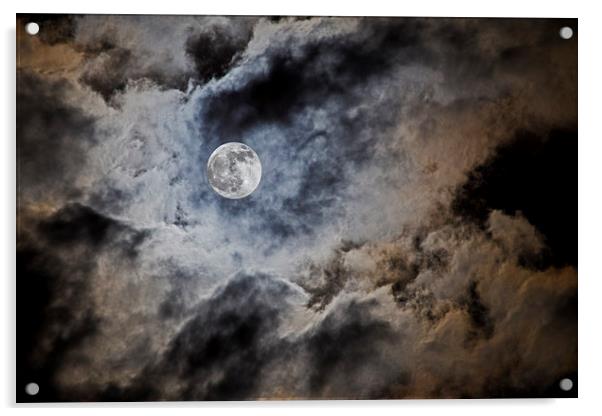 Shrouded Moon Acrylic by John Biggadike