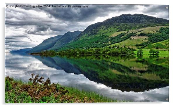  Loch Lochy Reflection 2 Acrylic by John Biggadike
