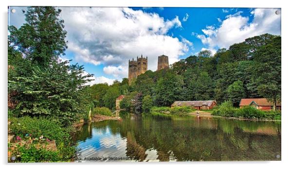 Durham Castle Acrylic by John Biggadike