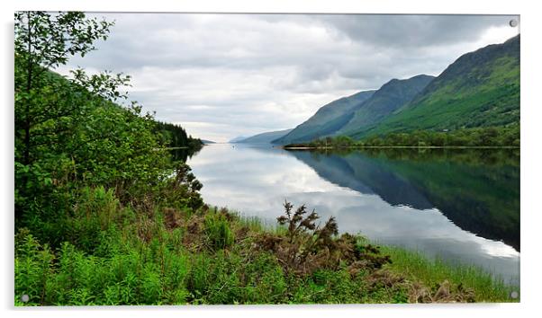 Loch Lochy Acrylic by John Biggadike