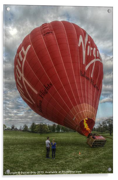 HDR  Hot Air Balloon Acrylic by Daniel Gray