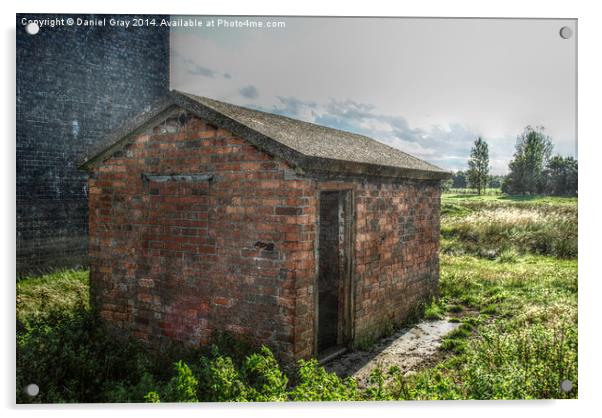  Old Brick Shed HDR Acrylic by Daniel Gray