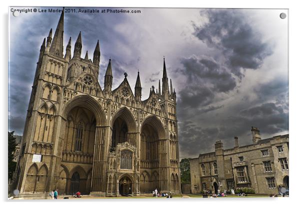 Peterborough Cathedral Acrylic by Lee Morley