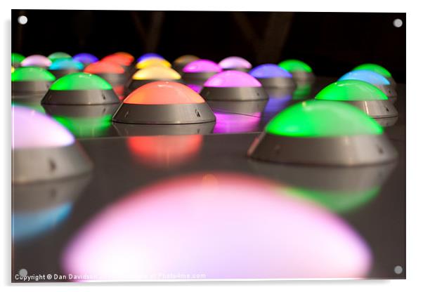 Disco Lights of Southwark Acrylic by Dan Davidson