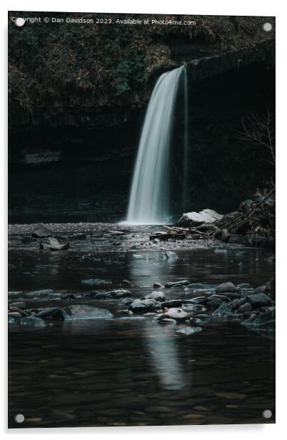 Lady Falls Brecon Acrylic by Dan Davidson