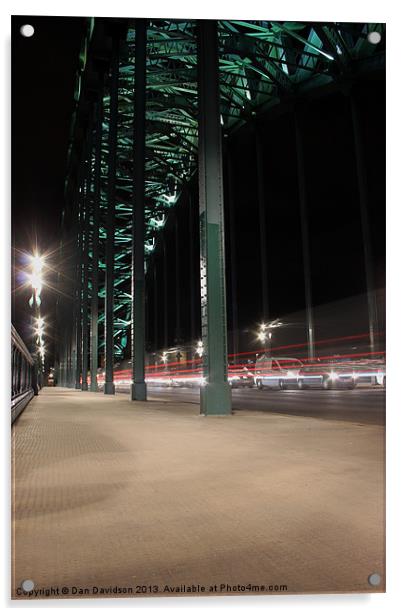 Streak across the Tyne Acrylic by Dan Davidson