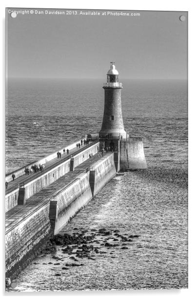Tynemouth Pier Lighthouse Acrylic by Dan Davidson