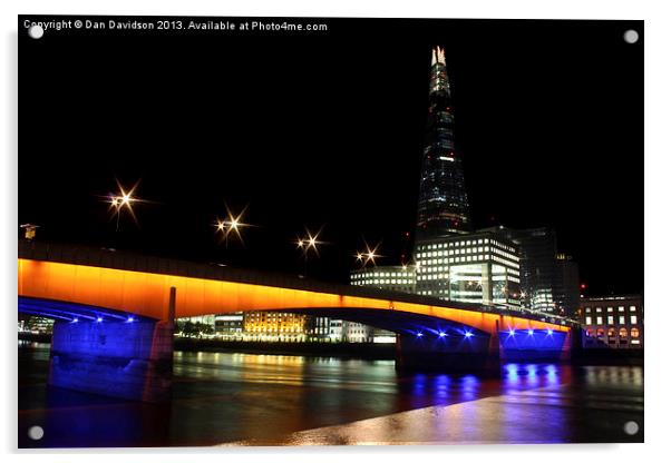 The Shard London Bridge Acrylic by Dan Davidson