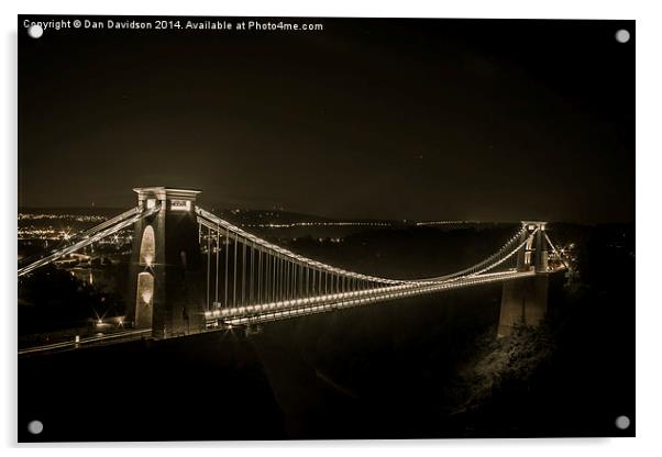 Bridge of Brunel Acrylic by Dan Davidson