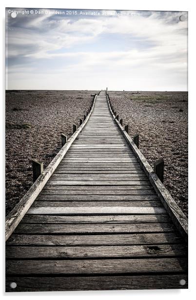  Dungeness Boardwalk Acrylic by Dan Davidson