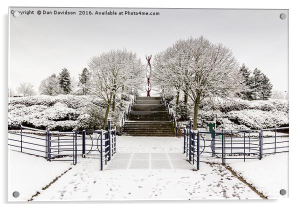 Campbell Park Snow Acrylic by Dan Davidson