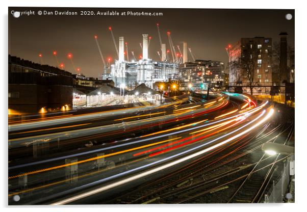 Battersea Nights Acrylic by Dan Davidson