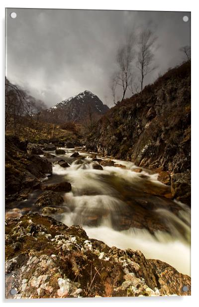 Etive River Acrylic by R K Photography