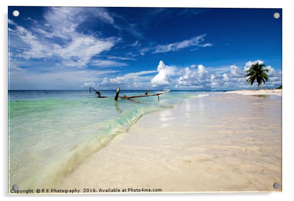  Saona Beach Acrylic by R K Photography