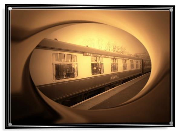 Martha, Bitton Railway. Acrylic by Heather Goodwin