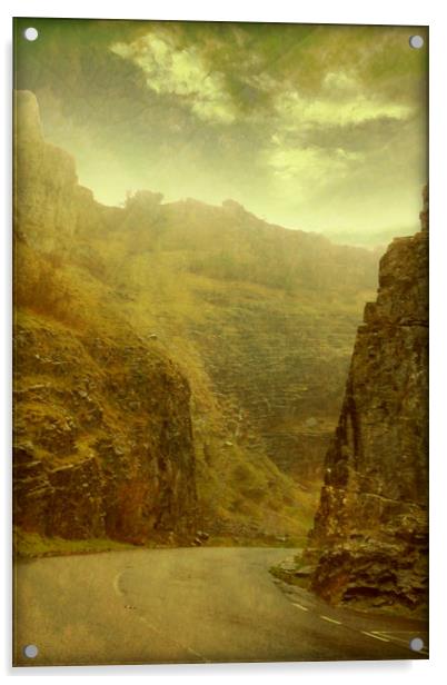 Cheddar Gorge. Acrylic by Heather Goodwin