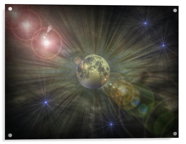 Galaxy Explosion. Acrylic by Heather Goodwin