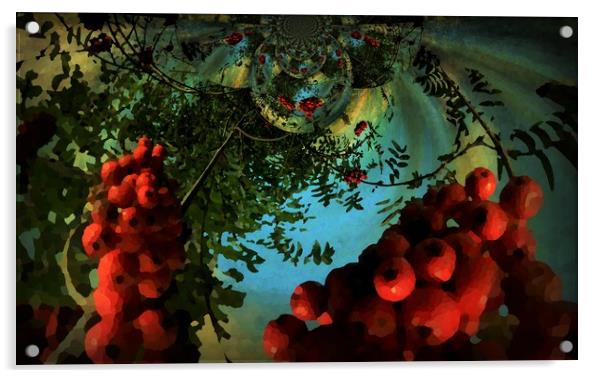 Very Berry Kaleidoscope. Acrylic by Heather Goodwin