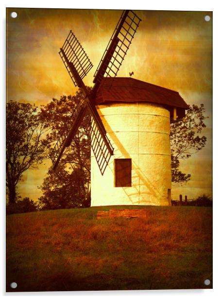 Allerton Windmill. Acrylic by Heather Goodwin