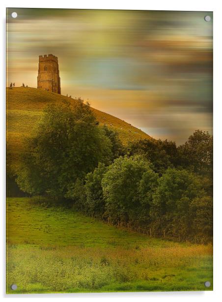 Glastonbury Tor. Acrylic by Heather Goodwin