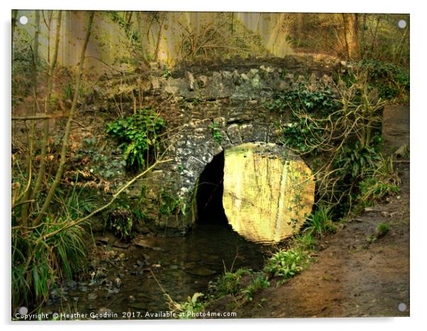 The Lost Bridge. Acrylic by Heather Goodwin