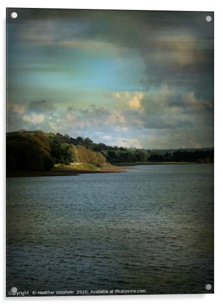 Chew Valley Lake Acrylic by Heather Goodwin