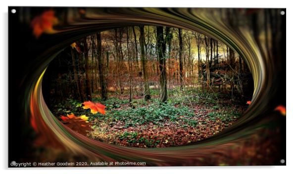 Autumn - Deep Woods Acrylic by Heather Goodwin
