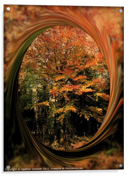 Colour me Autumn Acrylic by Heather Goodwin