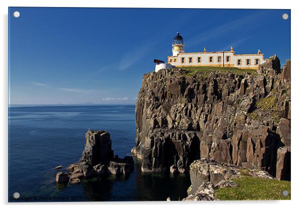 Neist Point Lighthouse Acrylic by David Pringle