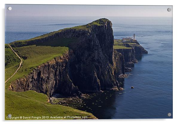 Neist Point Lighthouse Acrylic by David Pringle