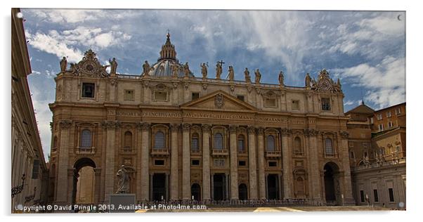 St. Peters Basilica Acrylic by David Pringle
