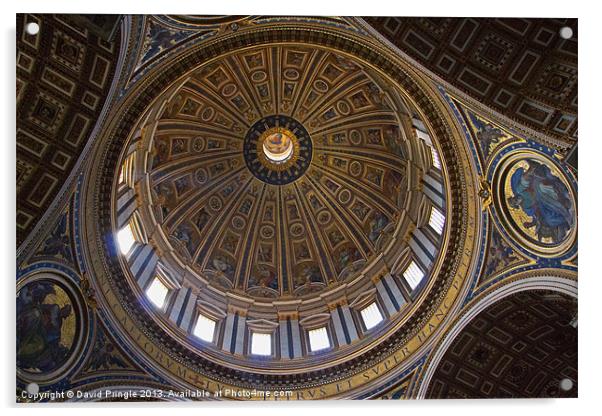 St. Peters Dome Acrylic by David Pringle