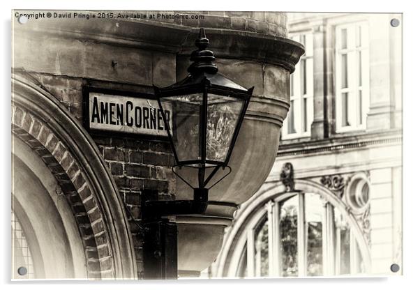 Amen Corner Acrylic by David Pringle