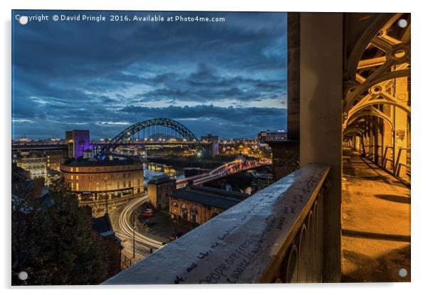 Tyne Bridge Acrylic by David Pringle