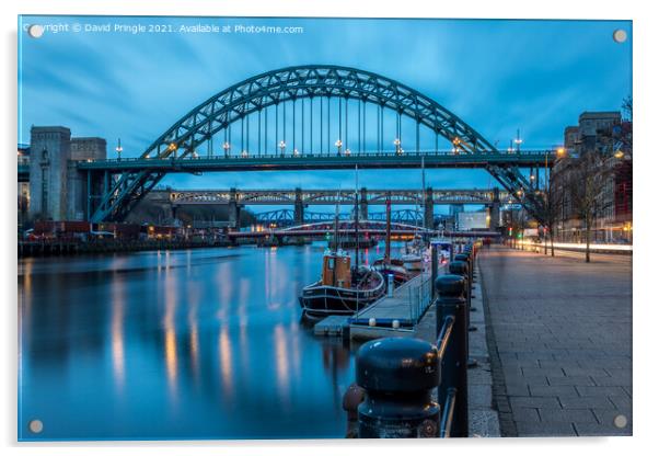 Tyne Bridge Newcastle  Acrylic by David Pringle
