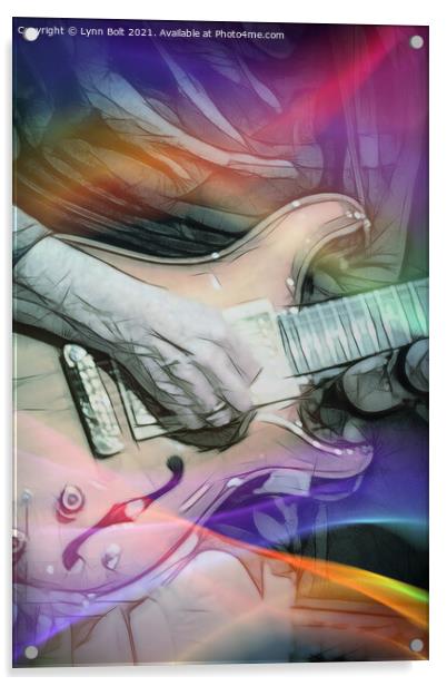 The Guitar Acrylic by Lynn Bolt